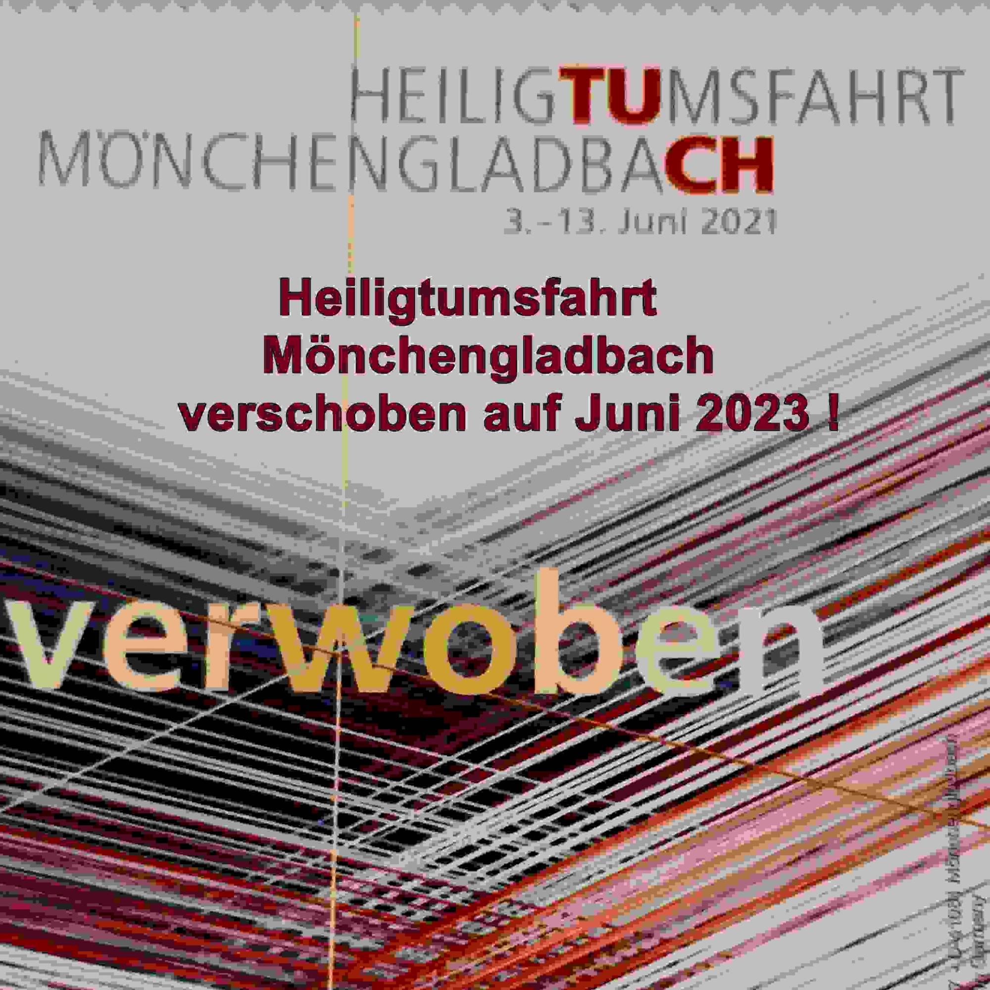 Plakat zur Heiligtumsfahrt Mönchengladbach