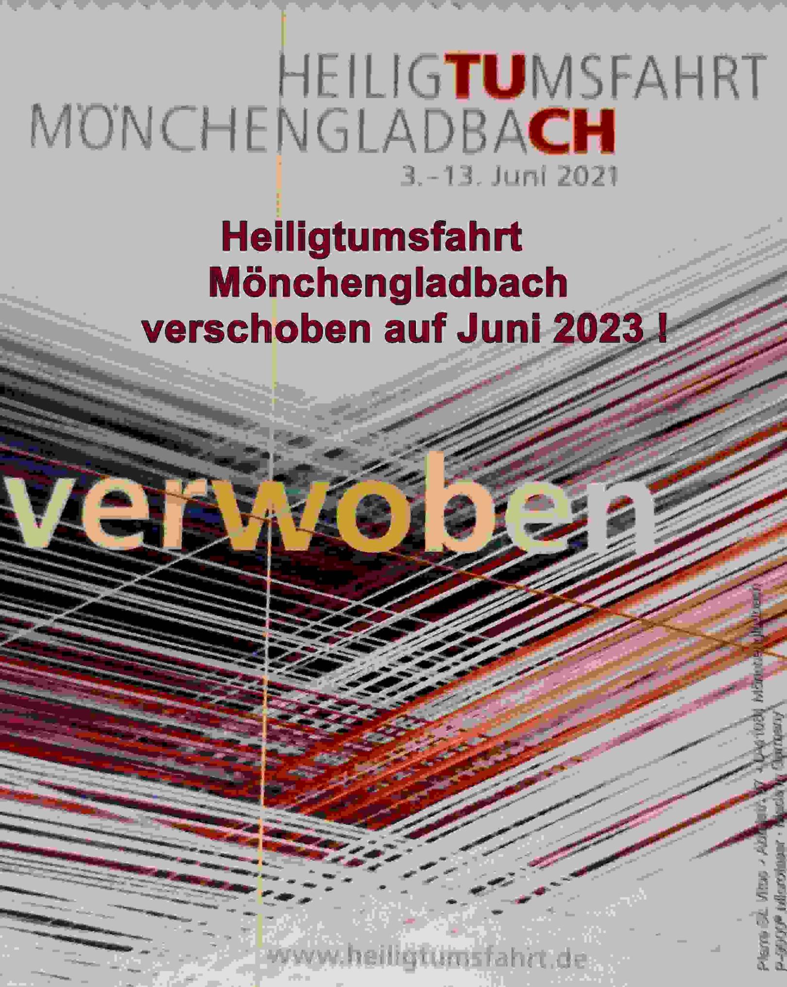 Plakat zur Heiligtumsfahrt Mönchengladbach (c) E.Wild