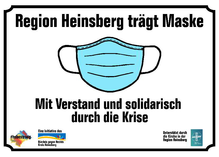Region Heinsberg trägt Maske (c) Bündnis gegen Rechtsextremismus