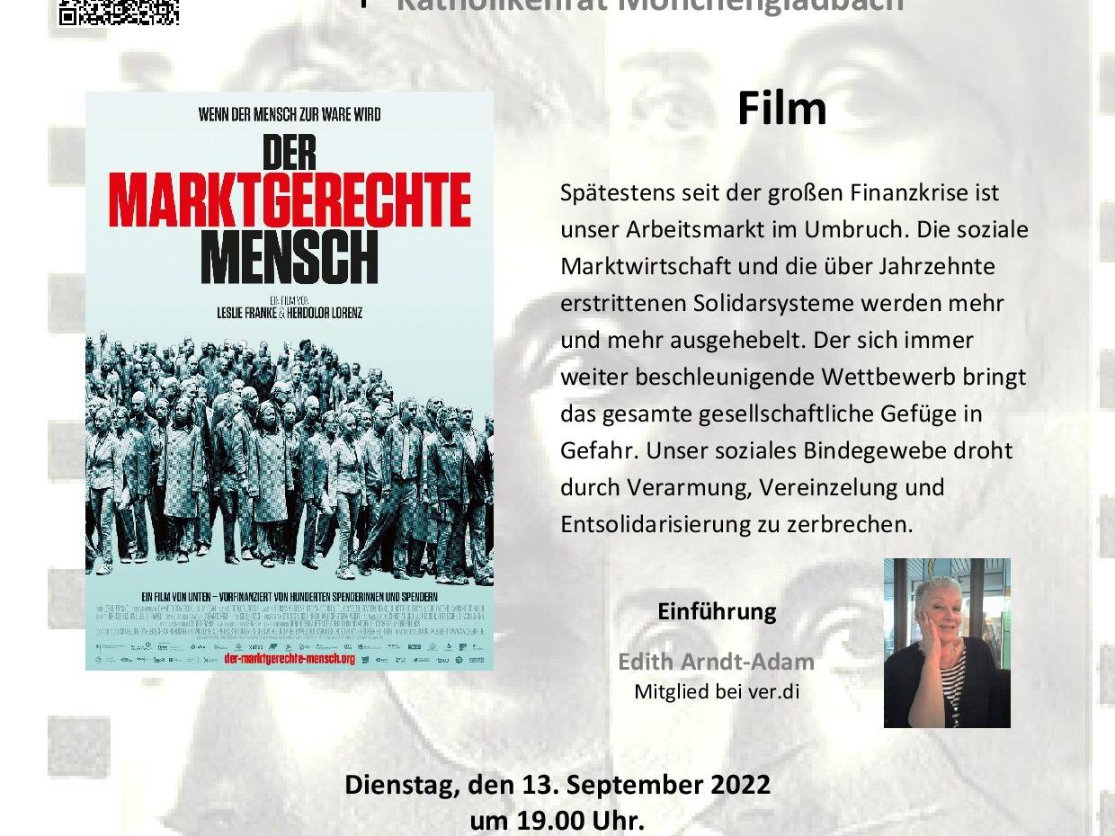 RLC Plakat ,Der marktgerechte Mensch, 13.09.2022