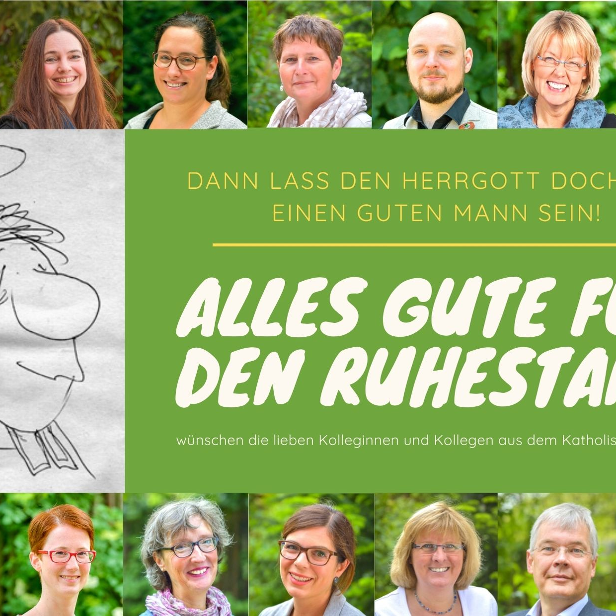 Ruhestand-Karte für Achim Hoeps