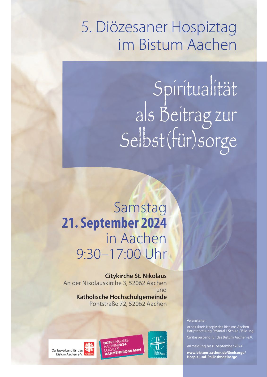 Hospiztag 24 A3 Plakat (c) Inhalt P.Philipp, Layout u. Gestaltung H.Zieger