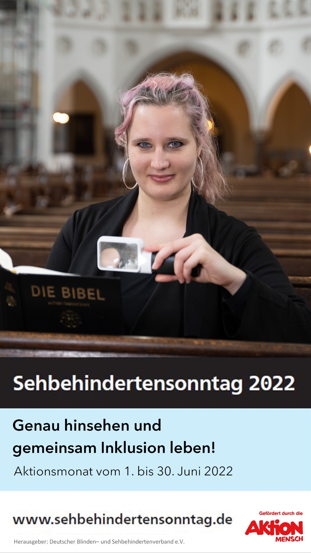 Plakat Sehbehindertensonntag 2022 (c) DBSV - Fries