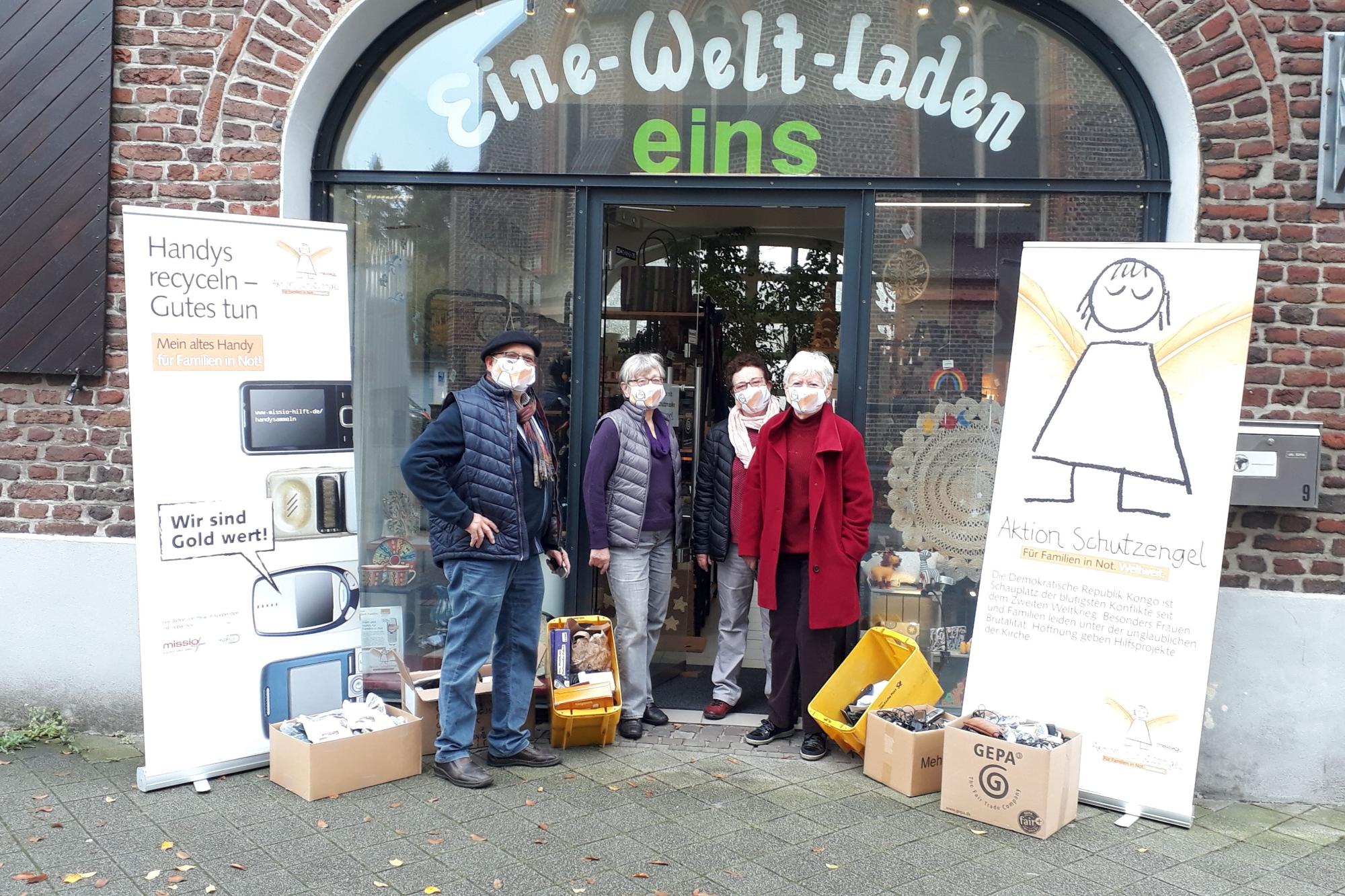 Handy-Sammelaktion im Eine-Welt-Laden in Hückelhoven