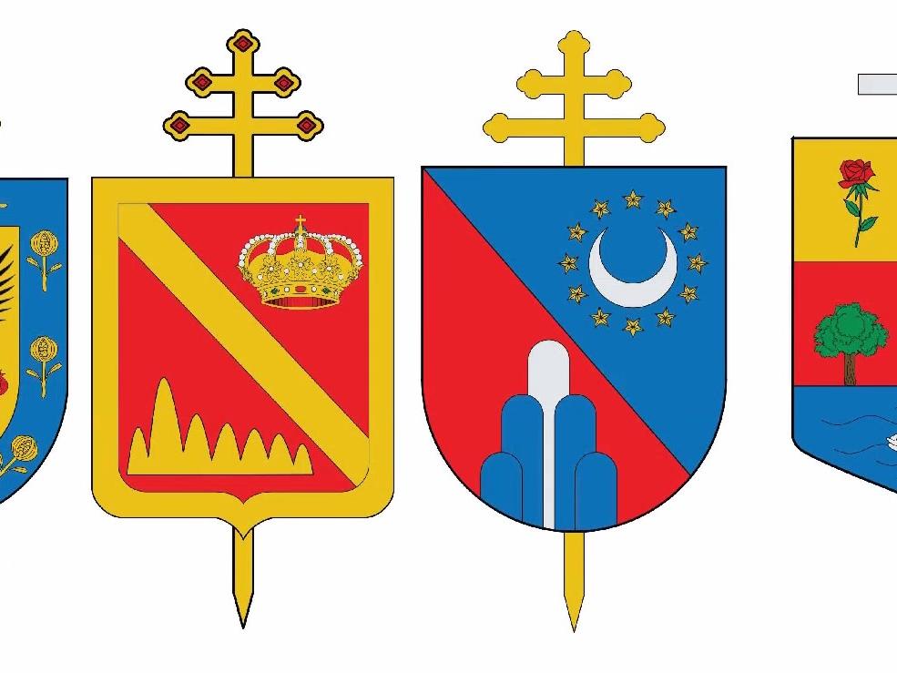 Wappen der (Erz-)Bistümer Bogotá, Cali, Ibagué und Tumaco