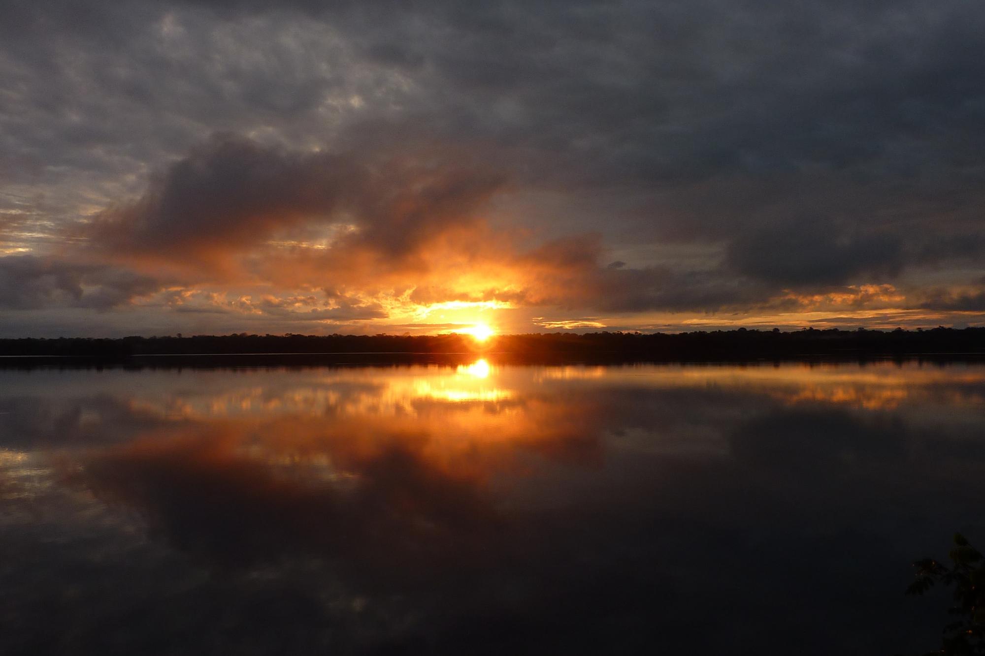 Sonnenaufgang über der Zancudo-Lagune
