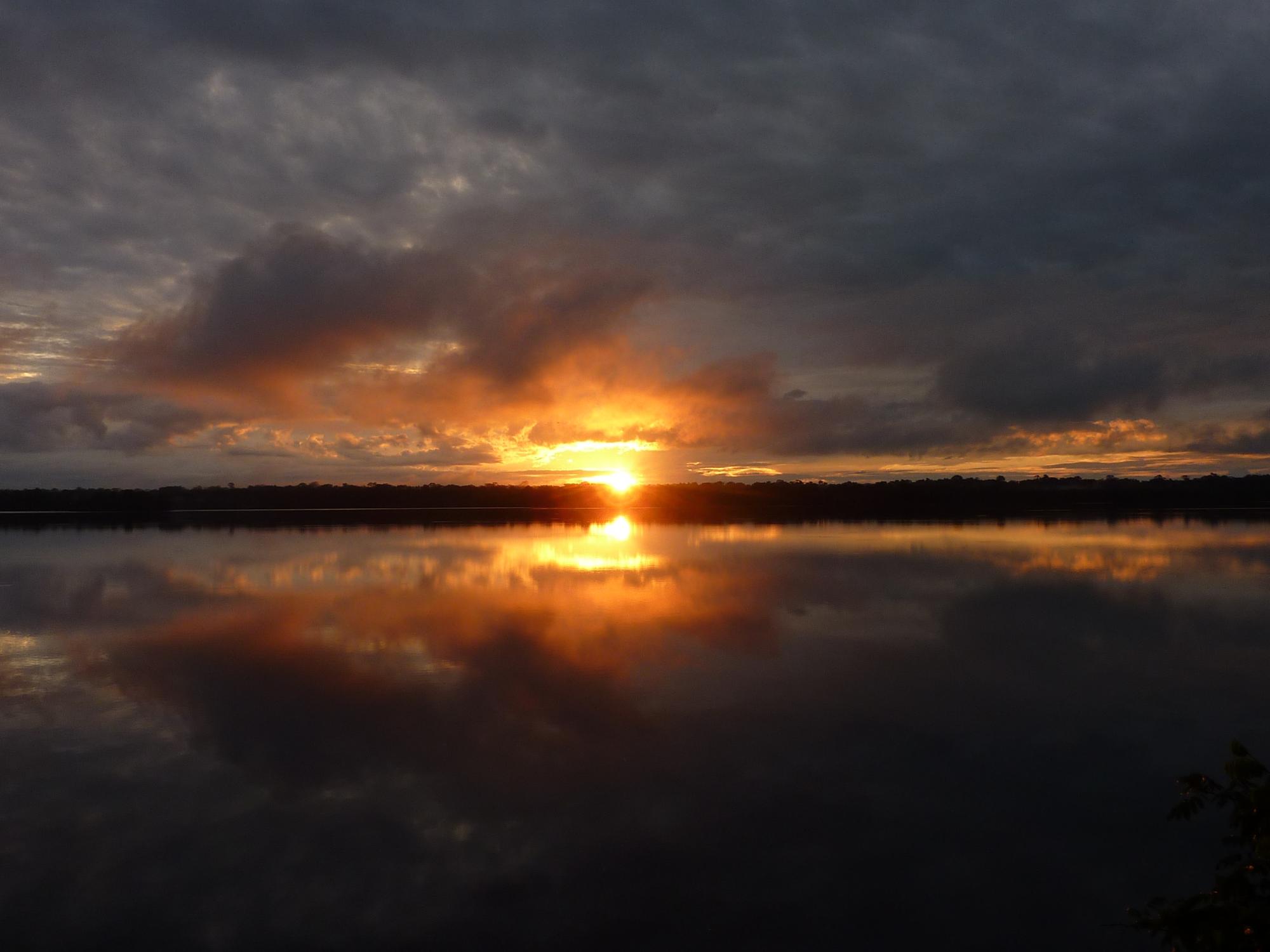 Sonnenaufgang über der Zancudo-Lagune