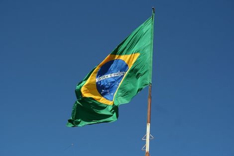 Nationalflagge Brasiliens (Symbolbild) (c) www.pixabay.com