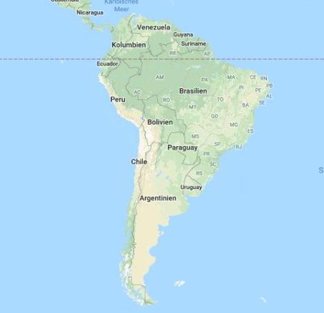Lateinamerika (c) Google