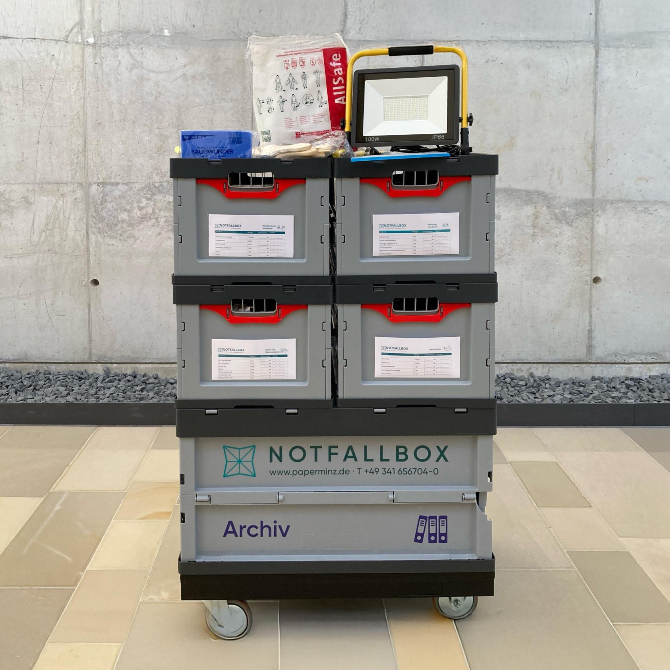 Notfallbox im Diözesanarchiv