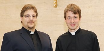 oben v.l.: Dr. Dennis Rokitta, Michael Druyen, unten: Fr. Josef Ohagen CP