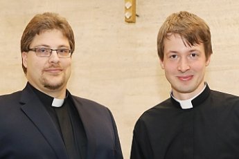 oben v.l.: Dr. Dennis Rokitta, Michael Druyen, unten: Fr. Josef Ohagen CP