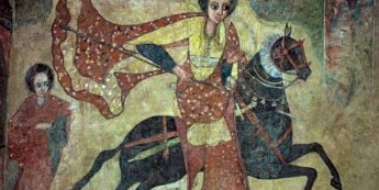 Die Königin von Saba, äthiopisches Fresko