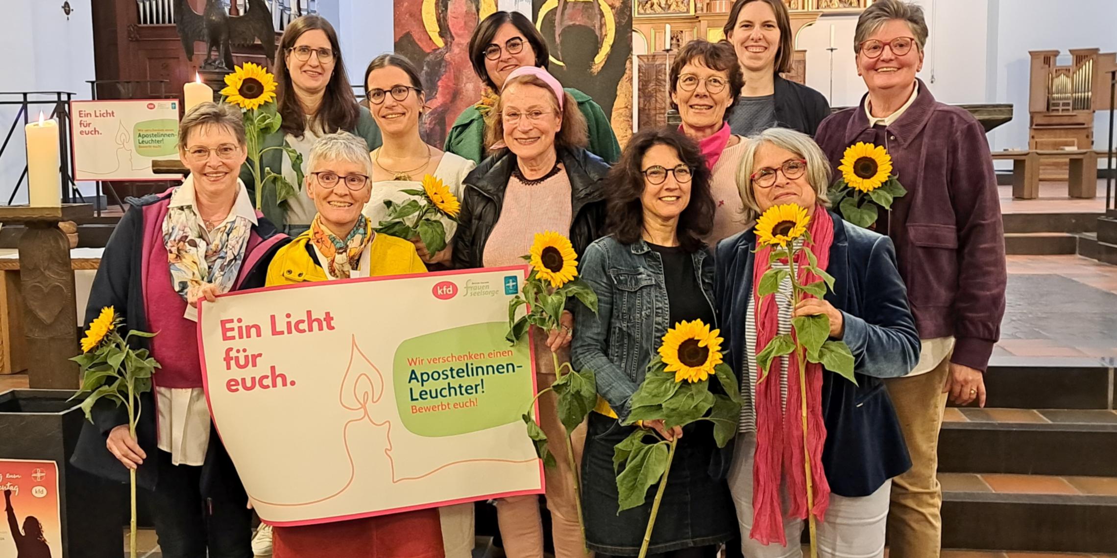 Aktion Apostelinnen-Leuchter der Frauenseelsorge im Bistum Aachen und des kfd-Diözesanverbandes Aachen