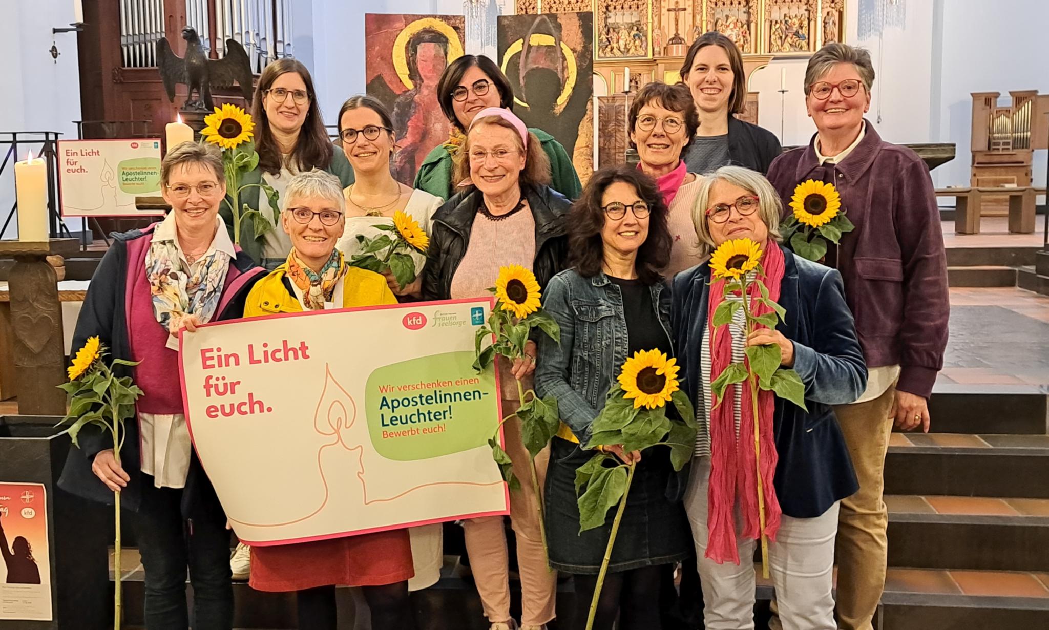 Aktion Apostelinnen-Leuchter der Frauenseelsorge im Bistum Aachen und des kfd-Diözesanverbandes Aachen