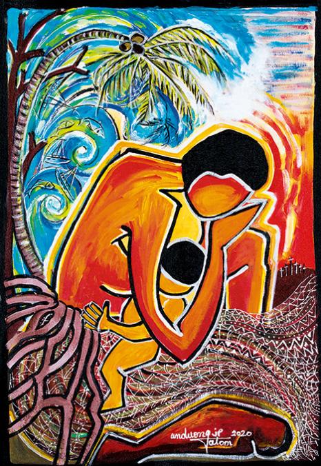 Bild zum Weltgebetstag 2021 Vanuatu mit dem Titel „Cyclon PAM II. 13th of March 2015“