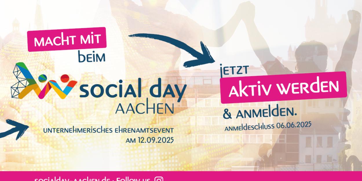 Kampagnenbild zum Social Day in Aachen