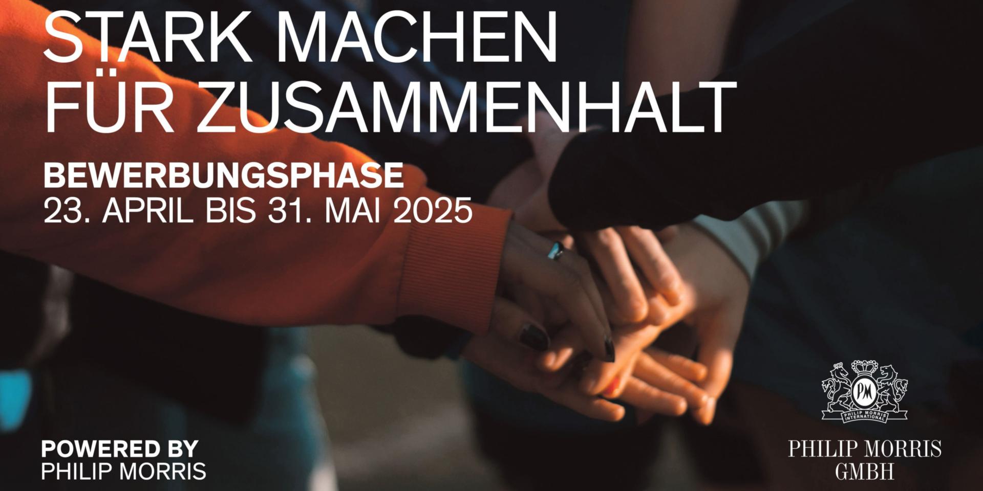 Bild zum Award 'Stark machen für Zusammenhalt', Menschen reichen sich die Hand
