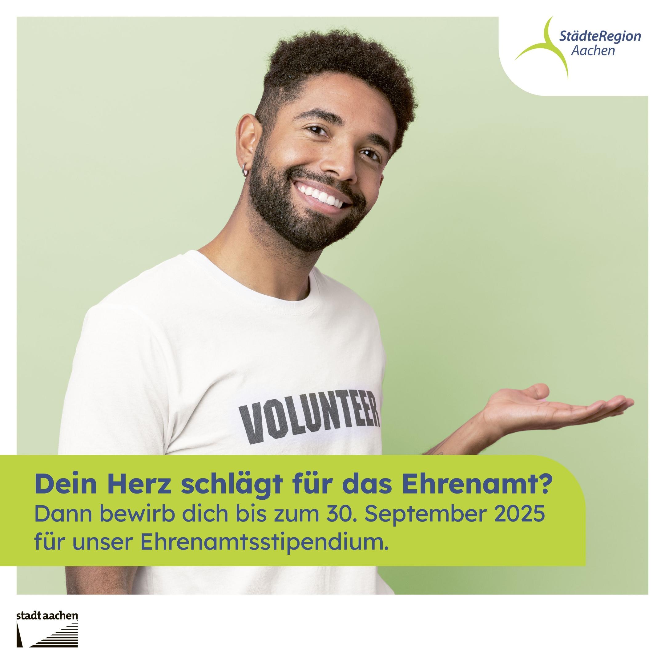 Bewerben Sie sich jetzt für das Ehrenamtsstipendium 2026