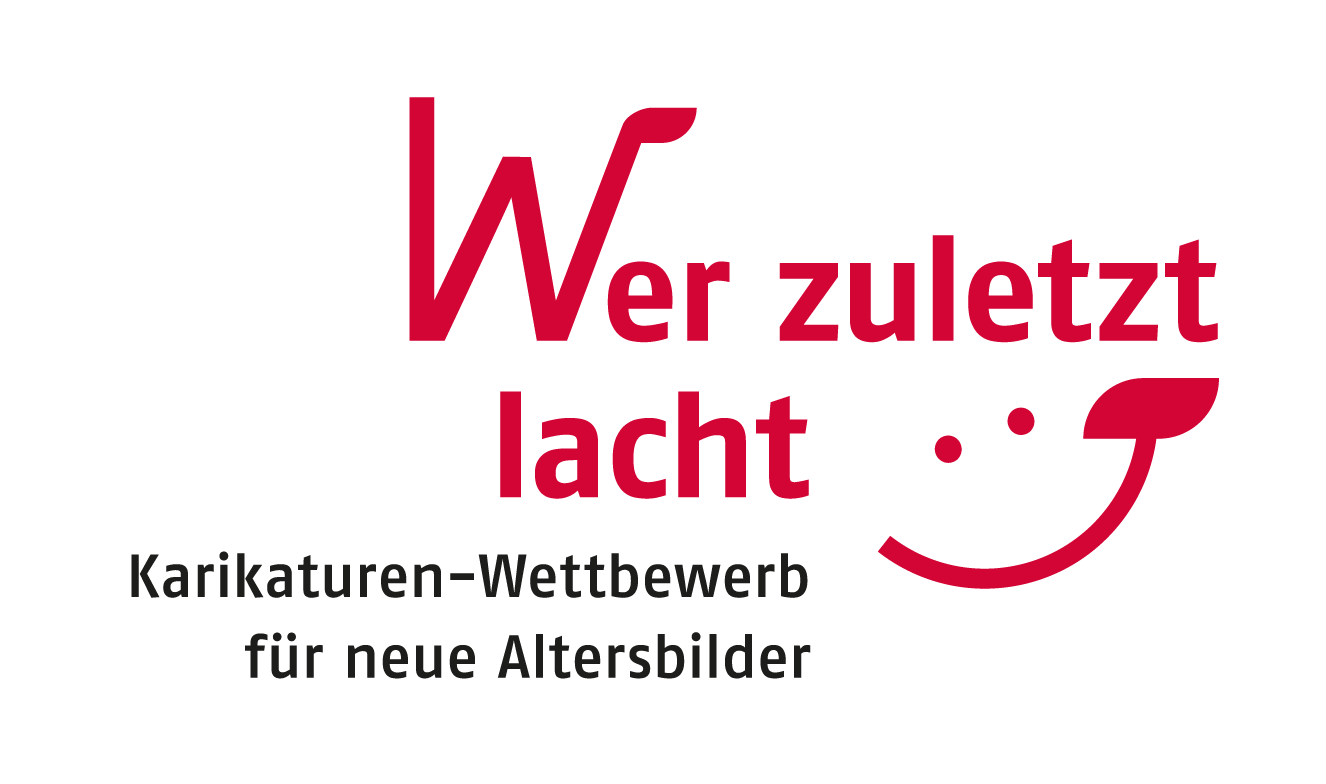 Logo zum Wettbewerb 'Wer zuletzt lacht', Schriftzug