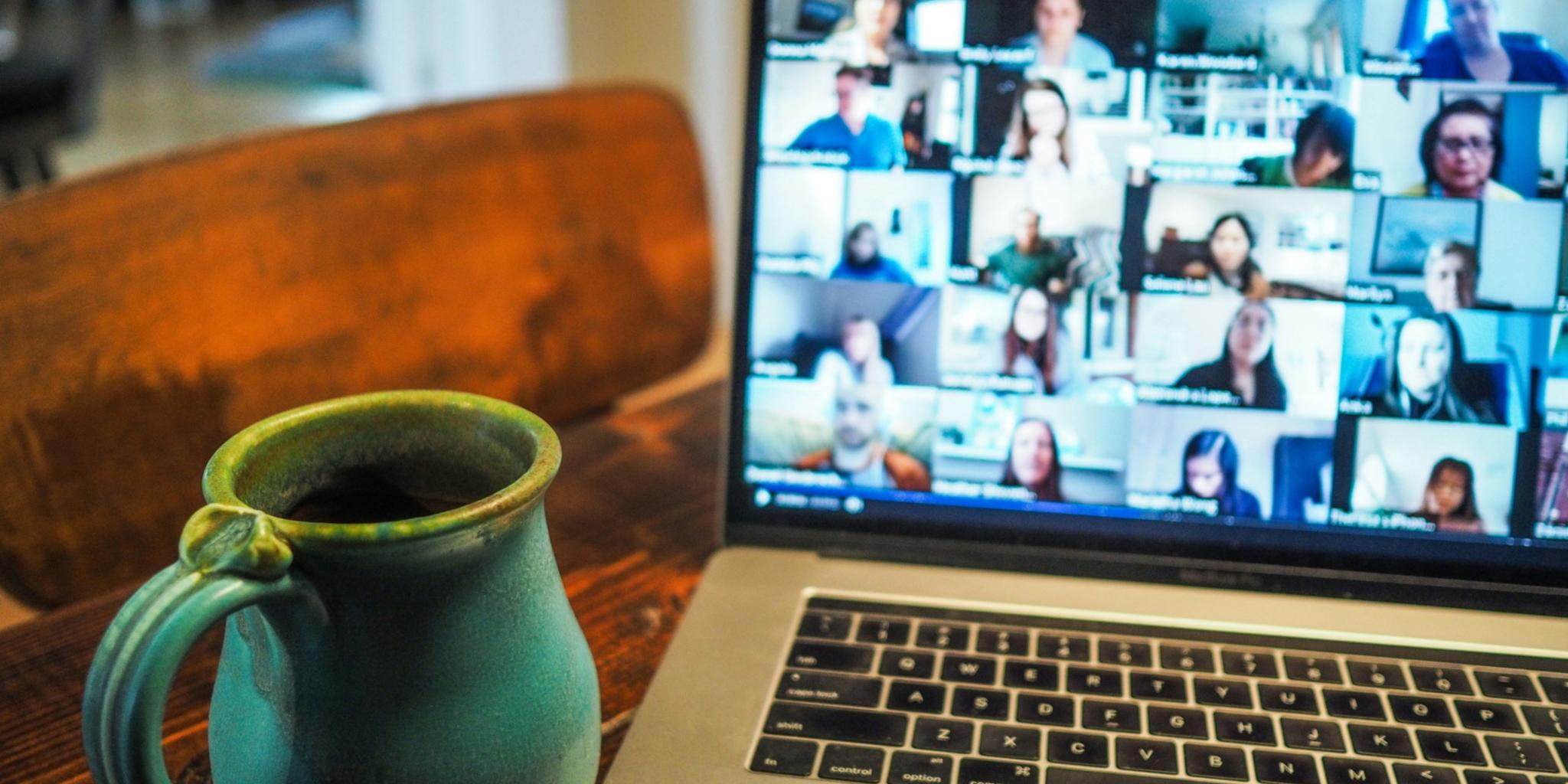 Videokonferenz mit vielen Teilnehmern