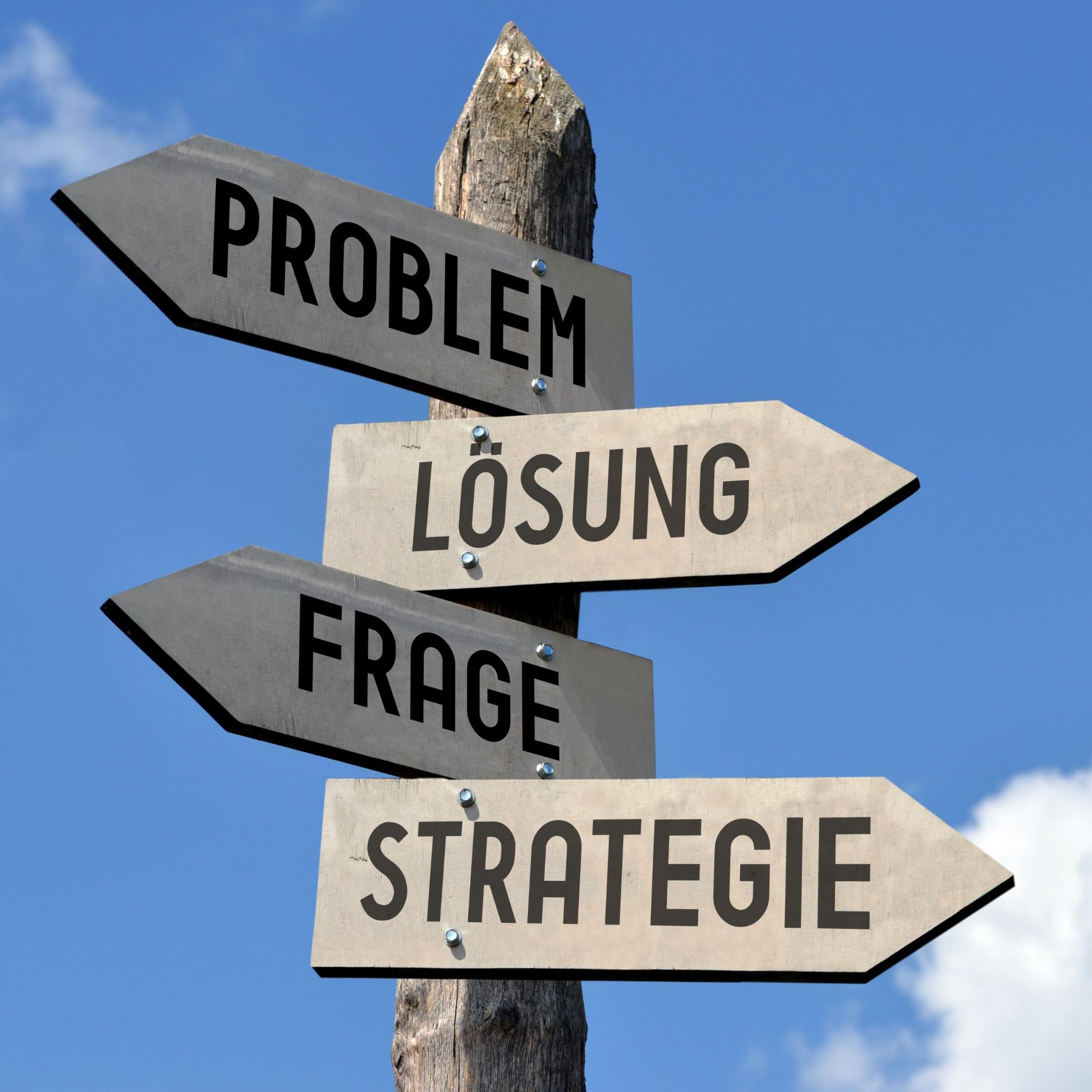 Problem, Solucao, Question, Stratford-upon-Avon-Wegweiser
