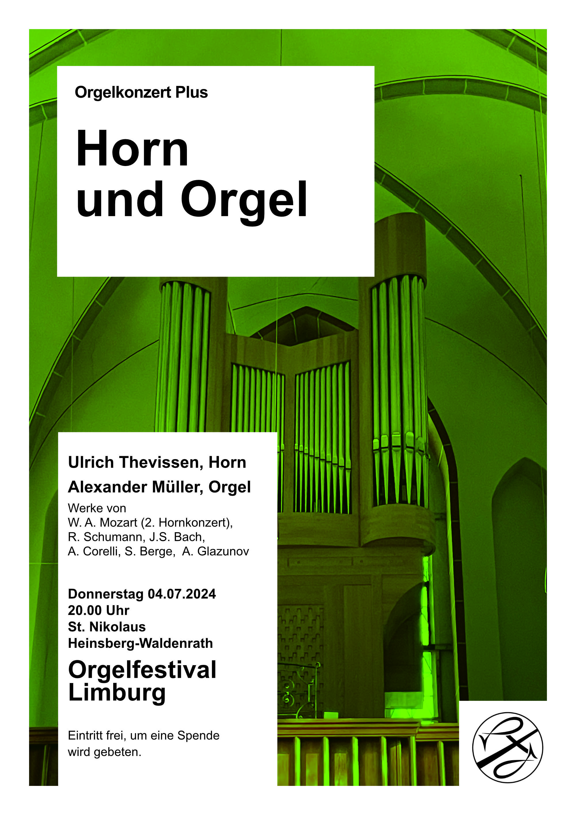 2024-07-04 - St Gangolf Plakat Horn und Orgel