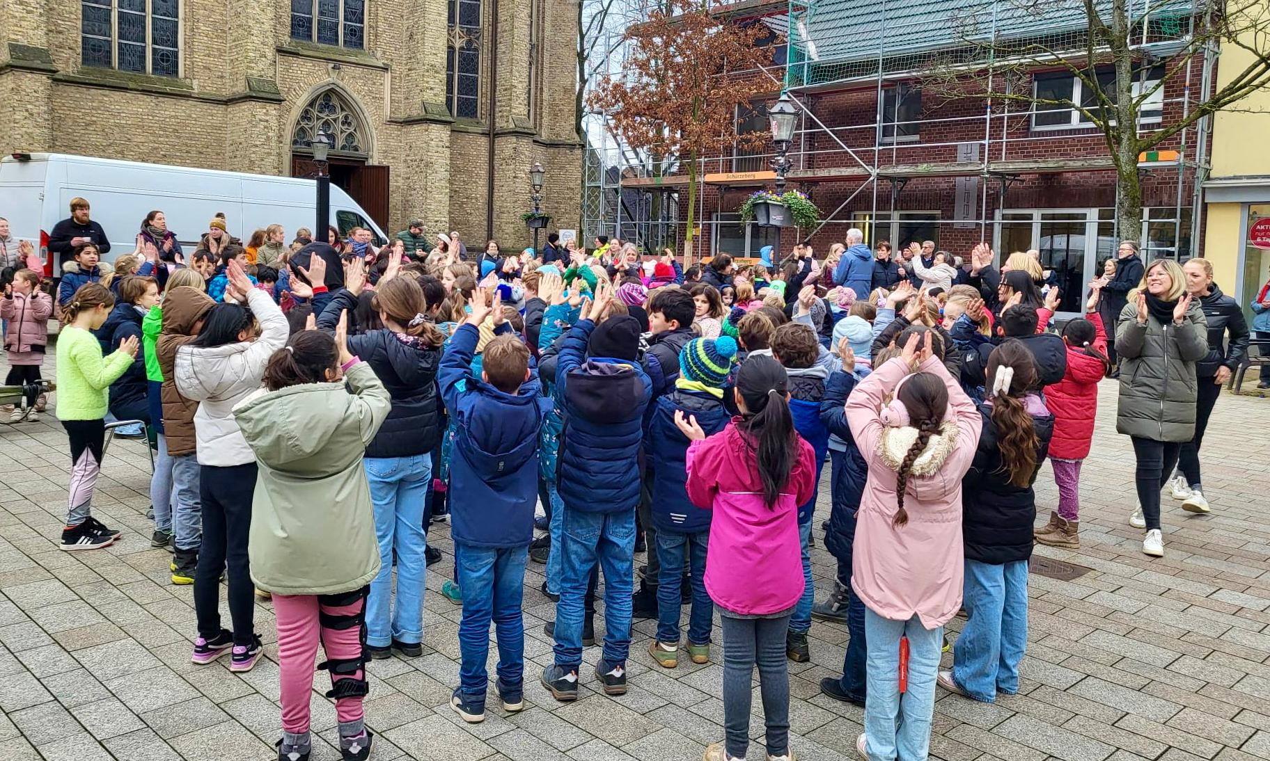 Flashmob der Kolpingschule Willich