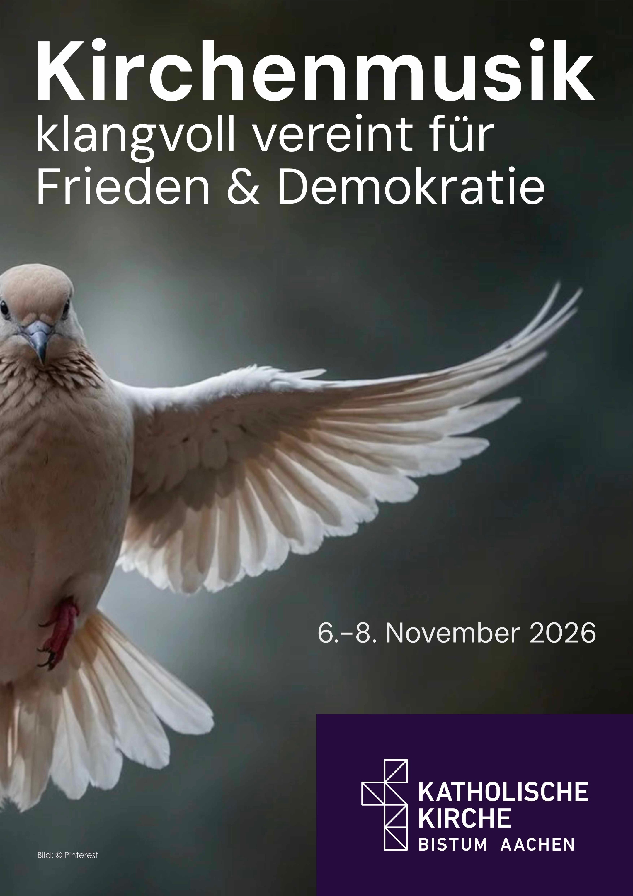 Plakat Layout Klangvoll vereint