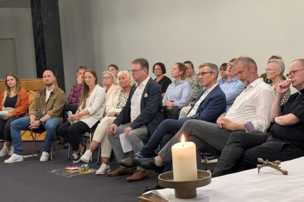 Hövel mit seiner Familie