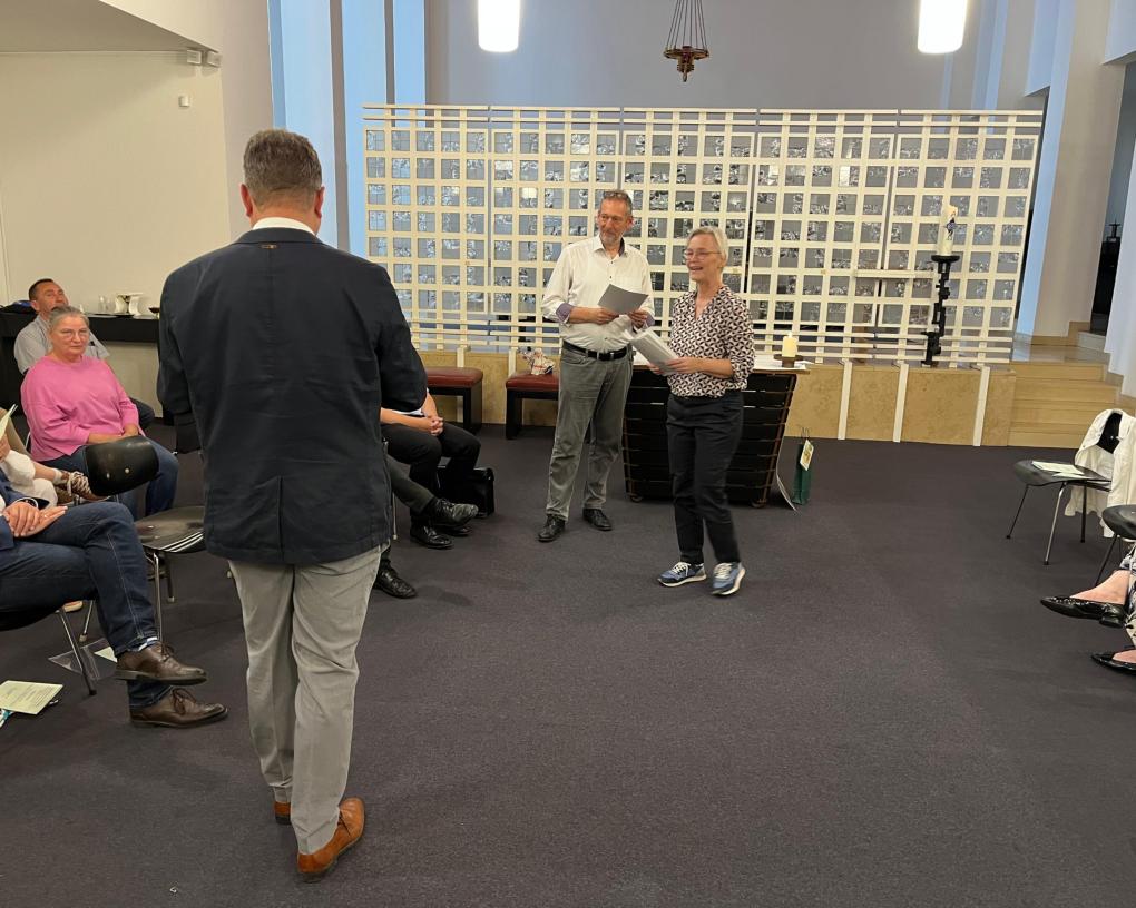 Abteilungsleiterin Andrea Kett und Abteilungsleiter Markus Offner