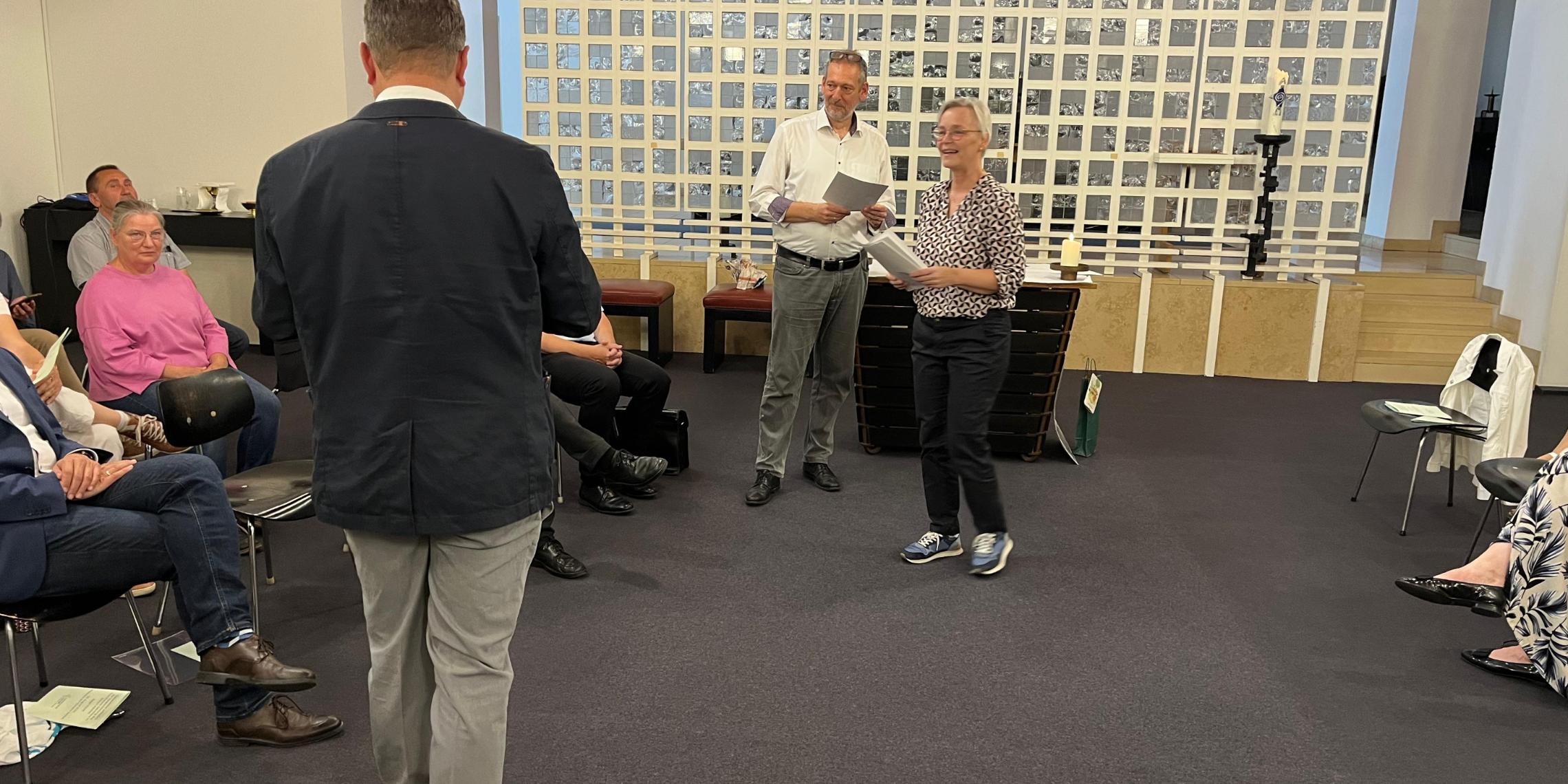 Abteilungsleiterin Andrea Kett und Abteilungsleiter Markus Offner