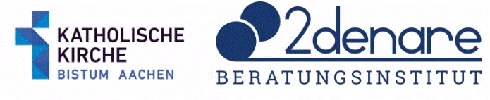 Logo Bistum Aachen und 2denare