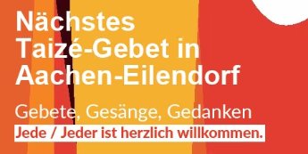 Nächstes Taize Gebet Januar 2026