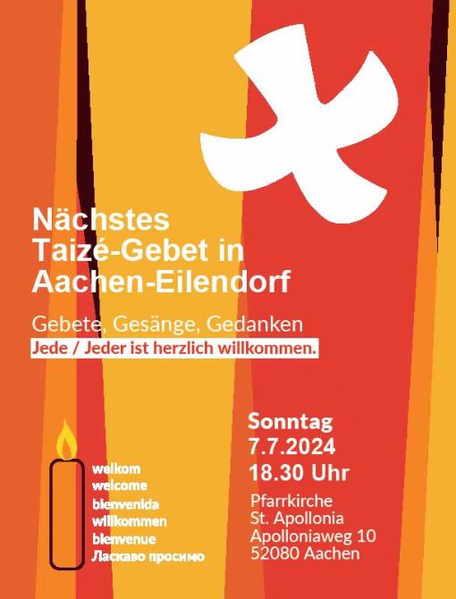 Nächstes Taizé Gebet im Juli
