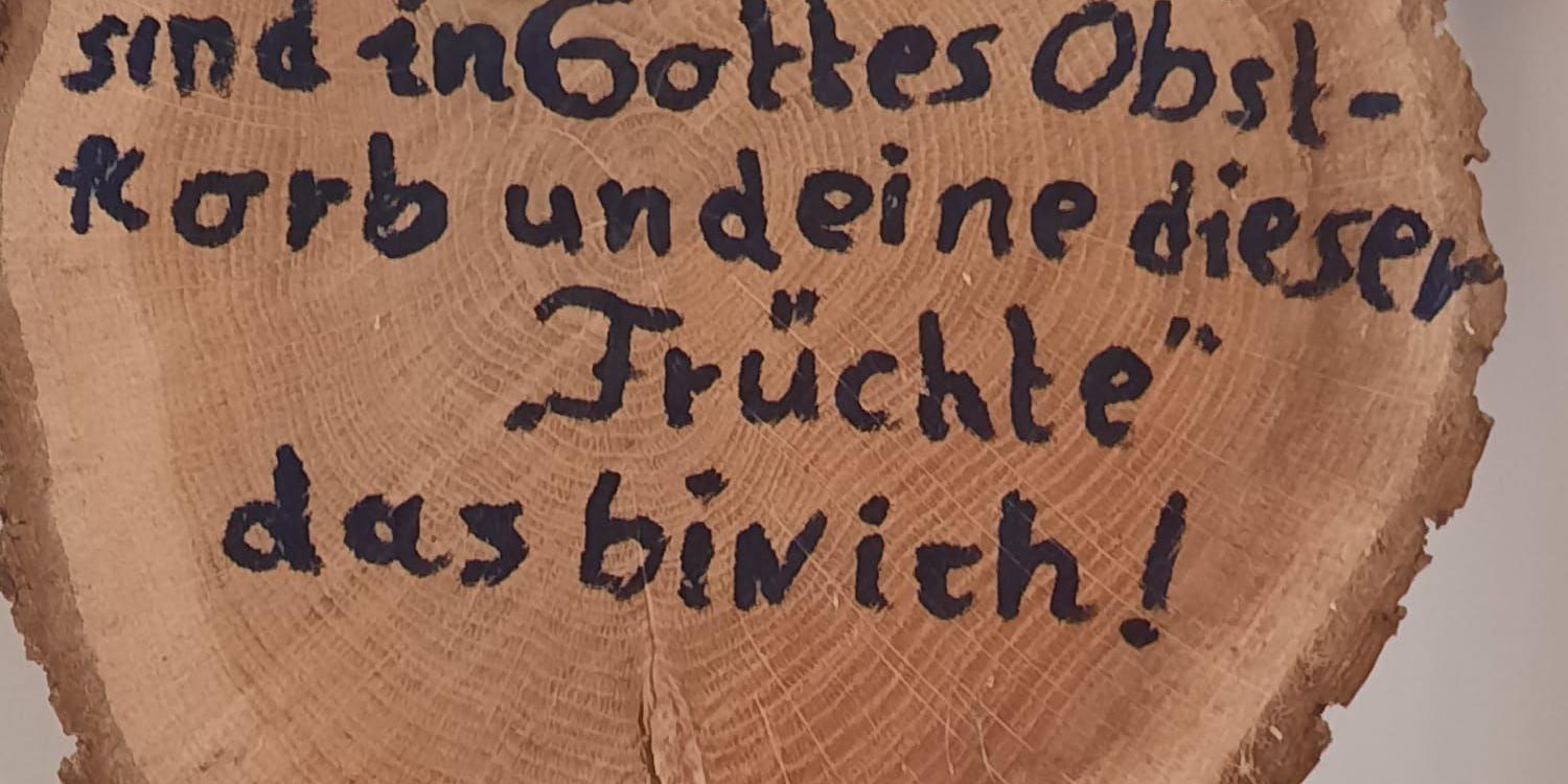 Erntedank Holzscheibe