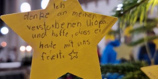 Weihnachten an die denken, für die die Sterne leuchten sollen.