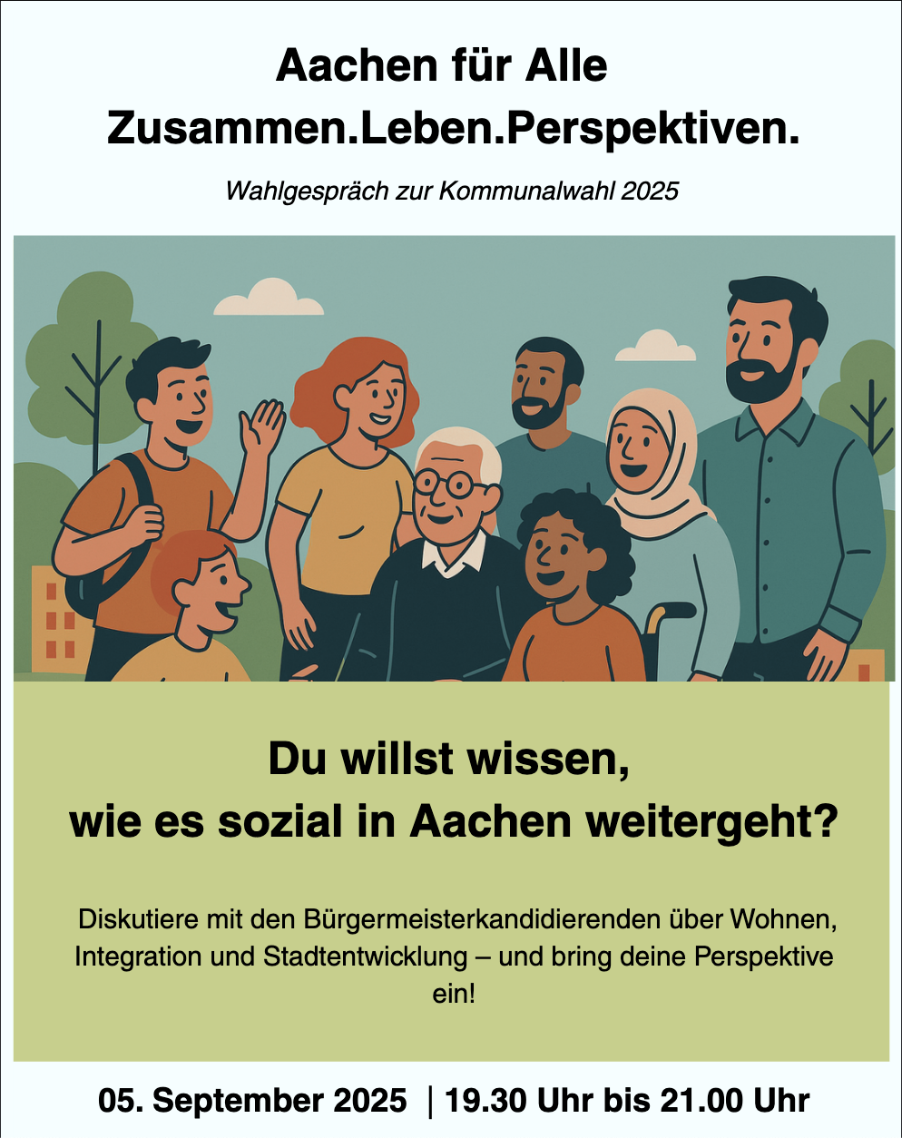 ACK Aachen lädt zum Wahlgespräch am 5.9.2025