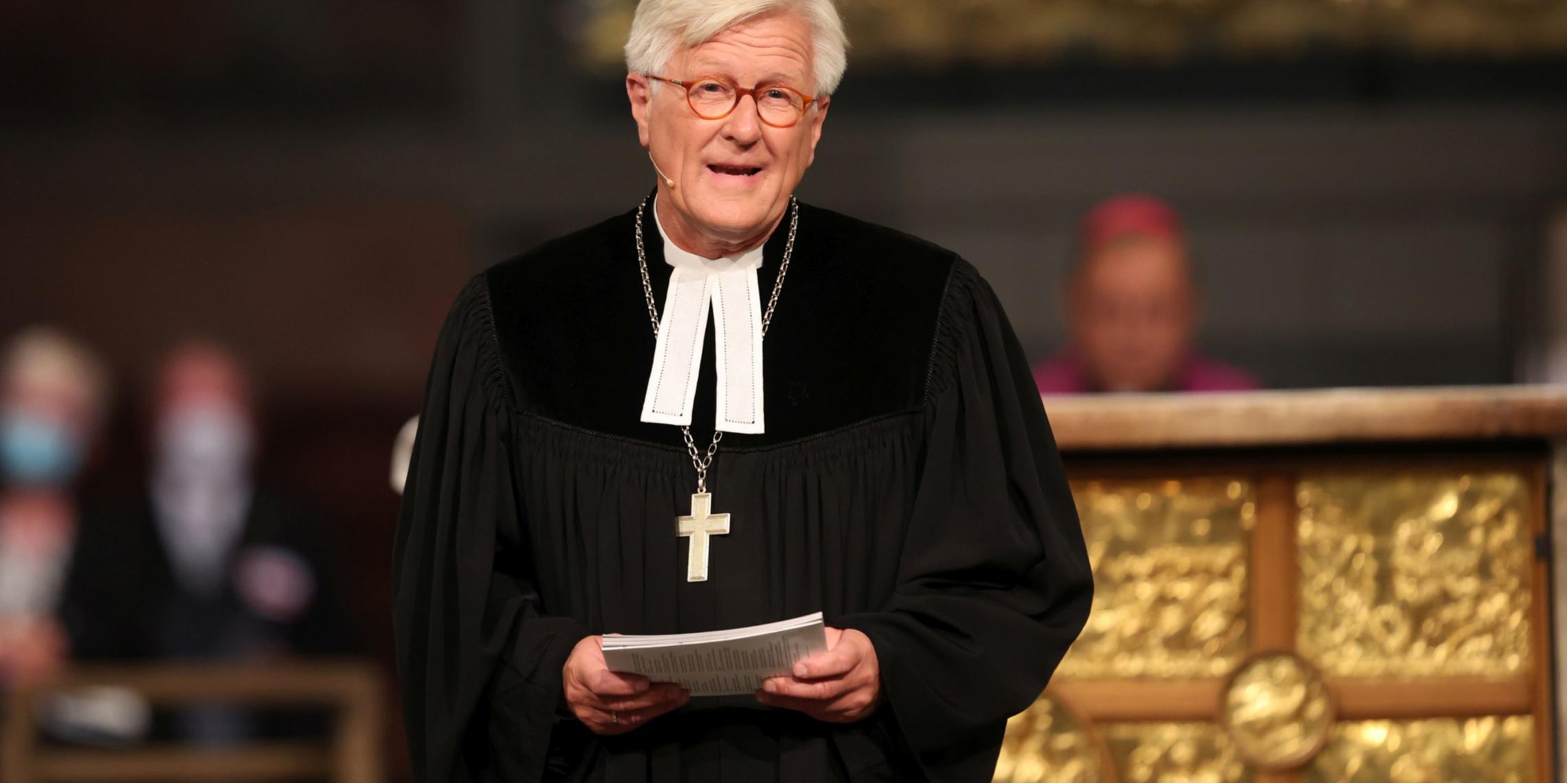 Landesbischof Heinrich Bedford-Strohm bei der Predigt