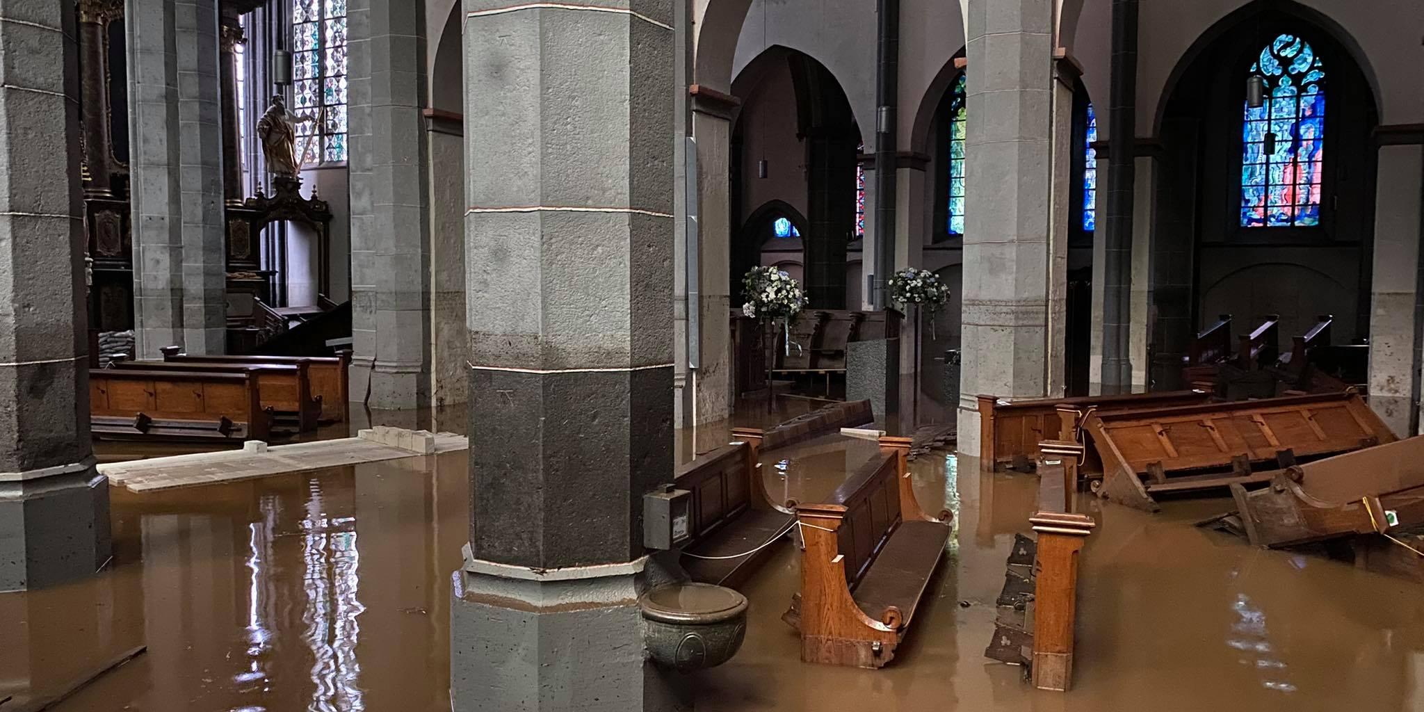 Die Propsteikirche St. Kornelius ist vom Hochwasser betroffen.