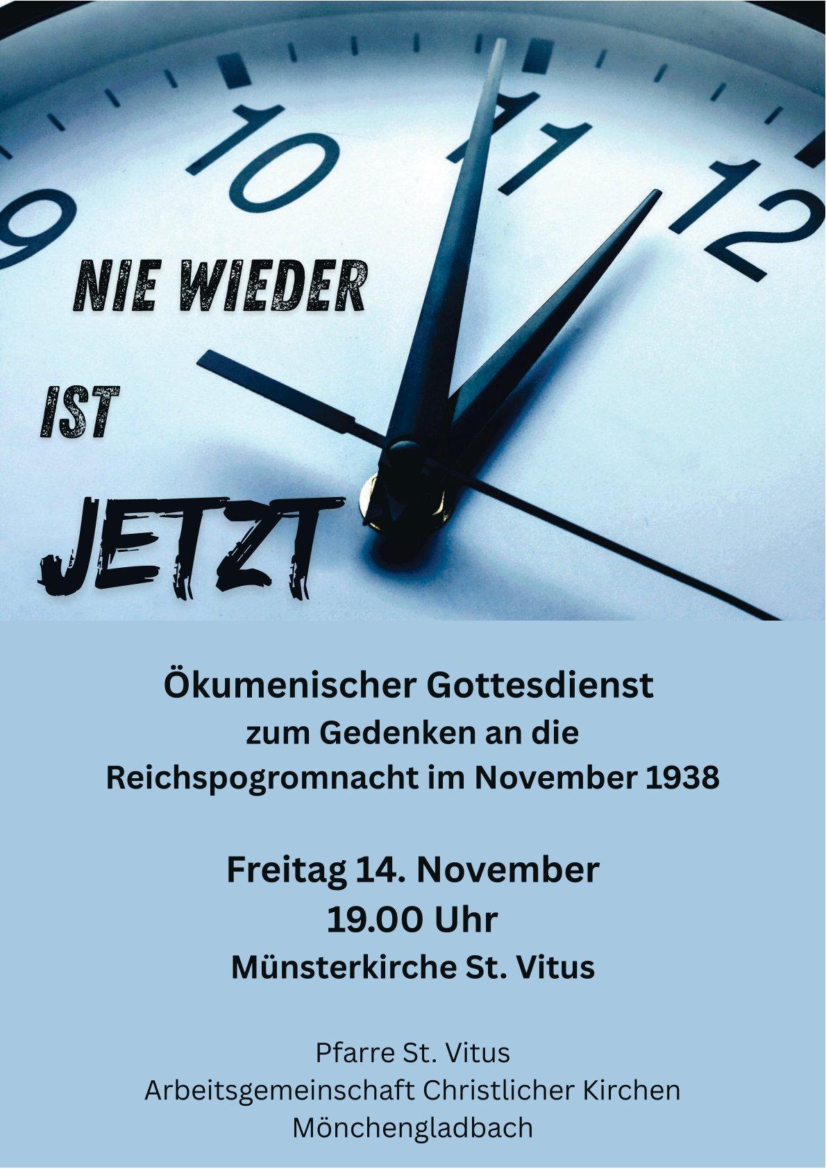 Gedenkgottesdienst 1938