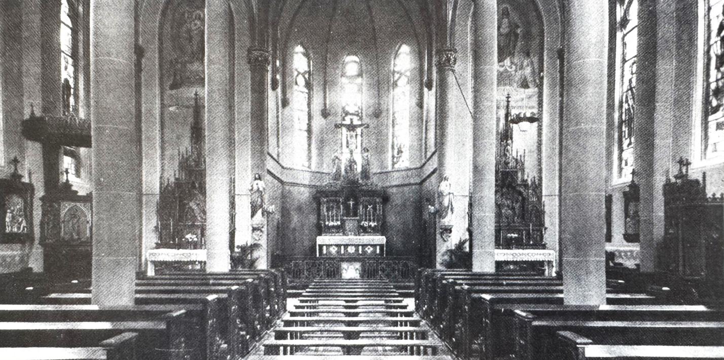 Alte Albertuskirche vor der Zerstörung 1944