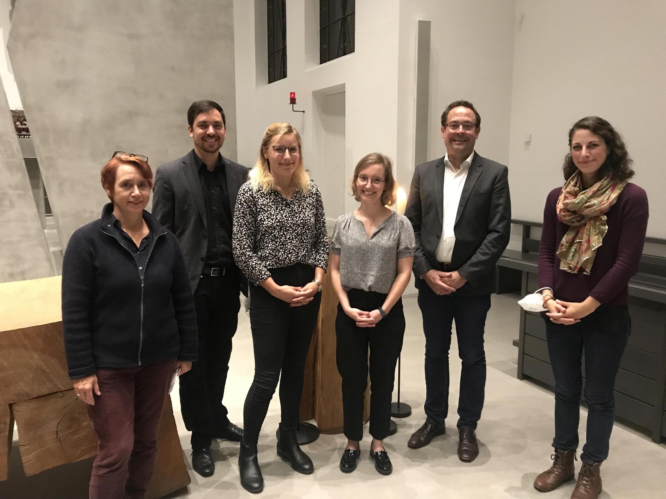 (von links: Anita Zucketto-Debour; Nils Gerets; Anna Conrads; Alina Mielke; Carsten Gier; Anna Hirtz)
