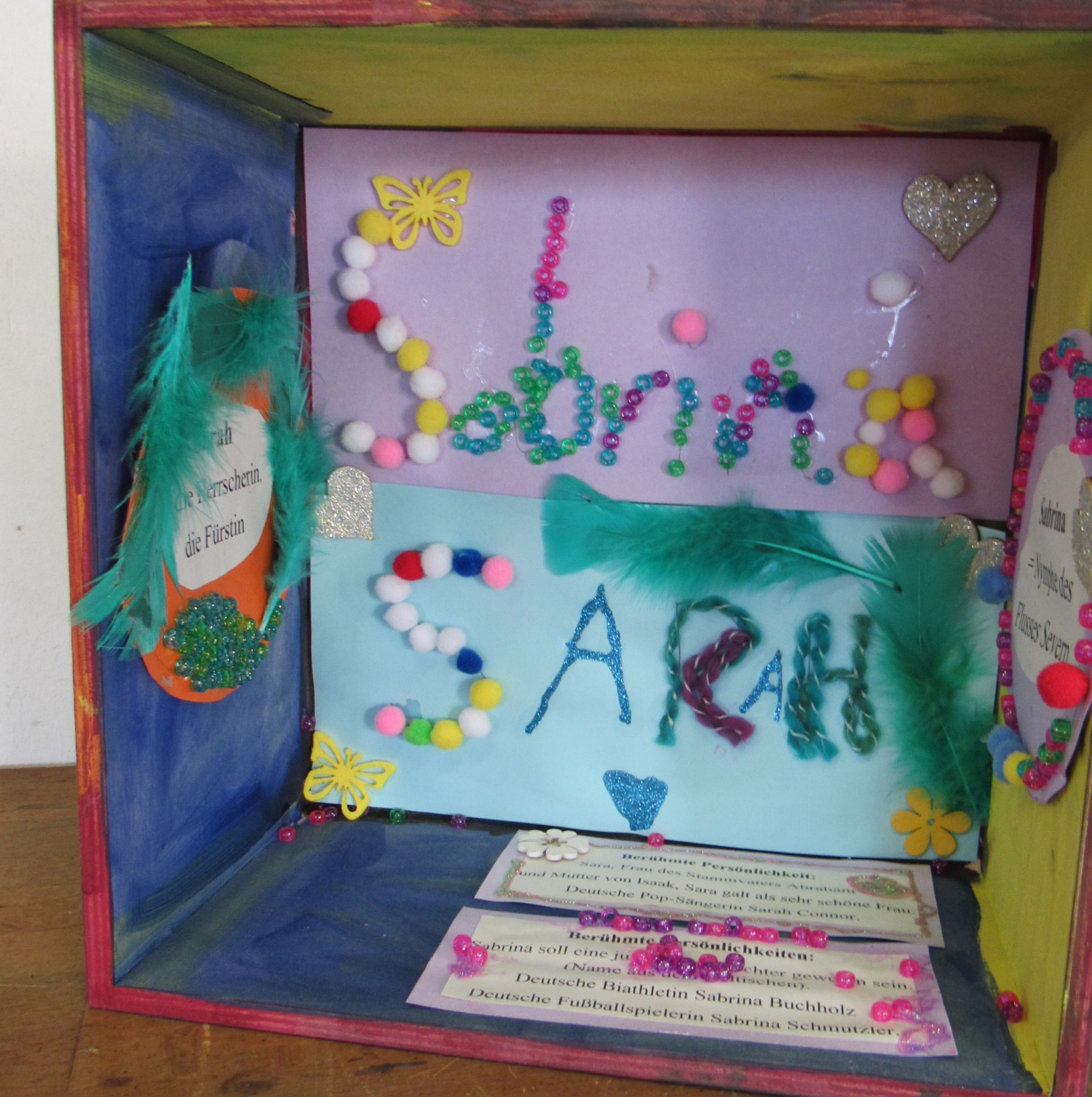 Mein Name zeigt mir...Sabrina Sarah Kleebachschule