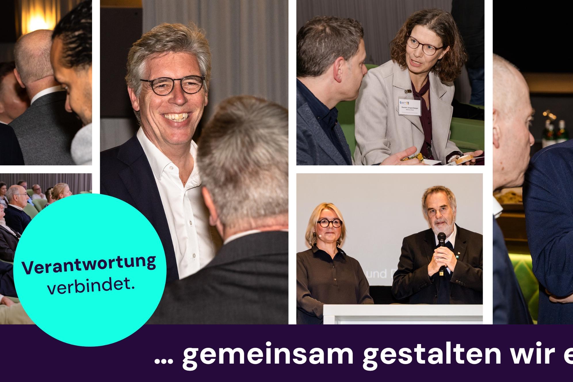 Fotocollage aus Impressionen des letzten Unternehmerdialogs