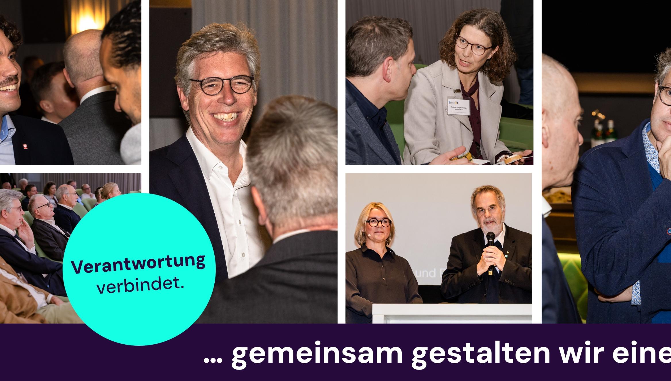 Fotocollage aus Impressionen des letzten Unternehmerdialogs