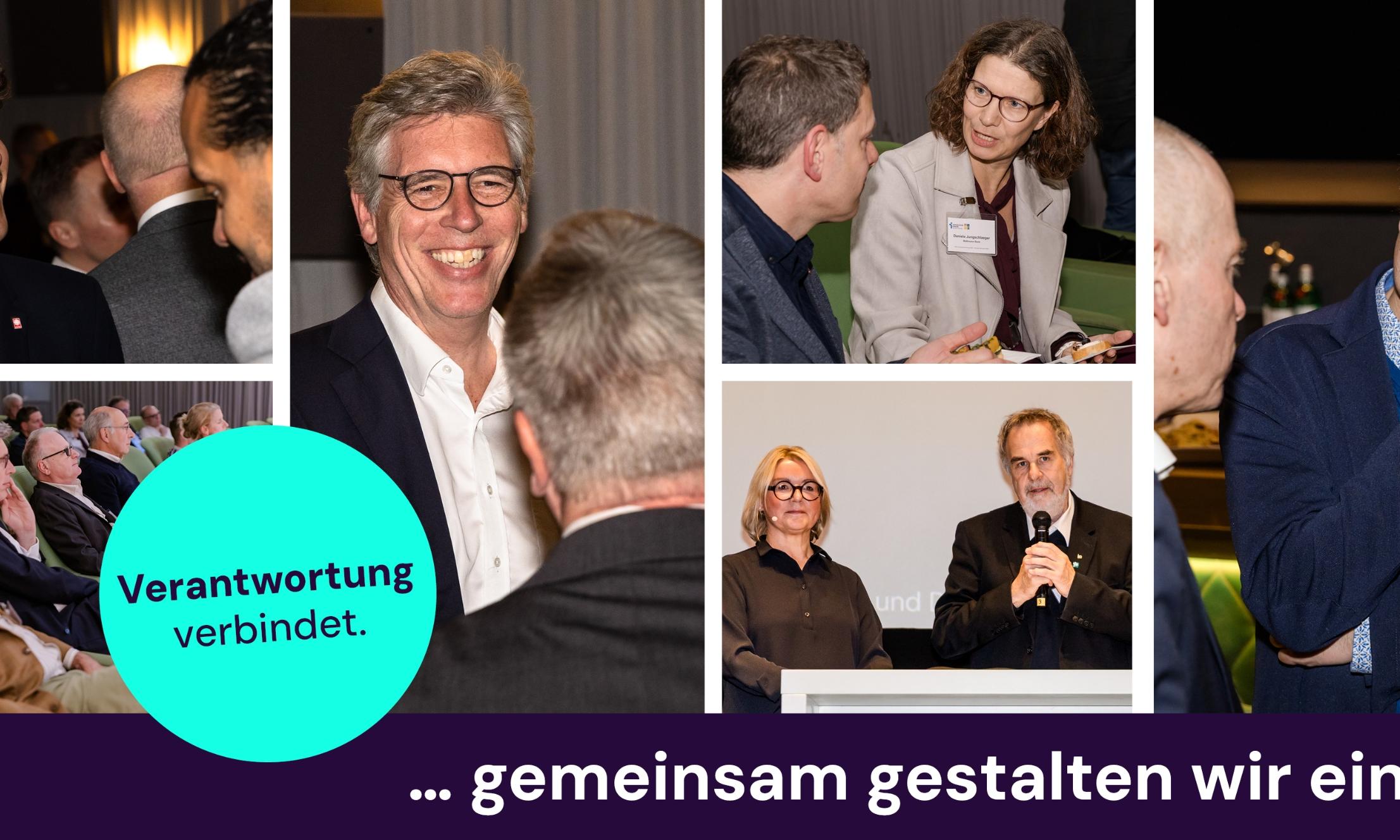 Fotocollage aus Impressionen des letzten Unternehmerdialogs