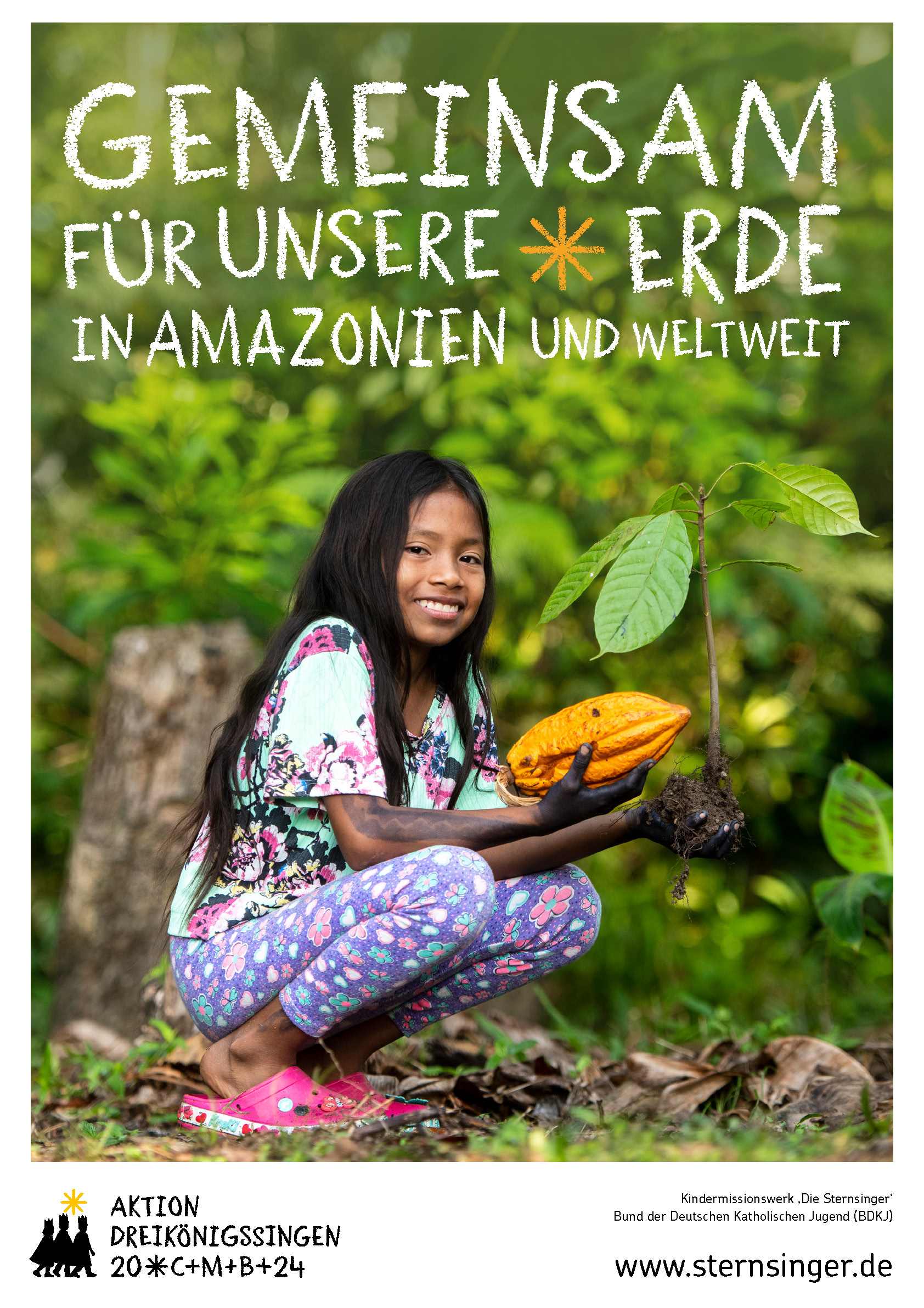 Plakat der Aktion Dreikönigssingen 2024