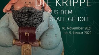 Die Krippe aus dem Stall geholt