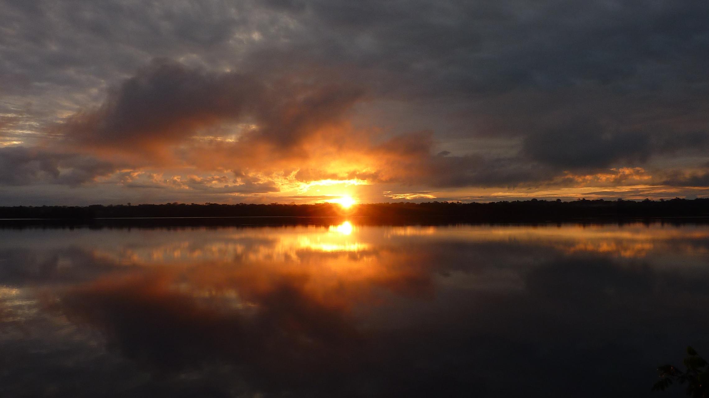 Sonnenaufgang über der Zancudo-Lagune